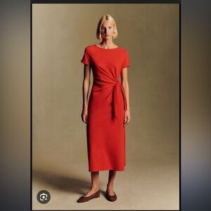 Sezane Pippa Dress Corail - Size S